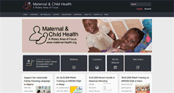 Desktop Screenshot of maternal-health.org