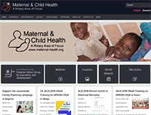 Tablet Screenshot of maternal-health.org